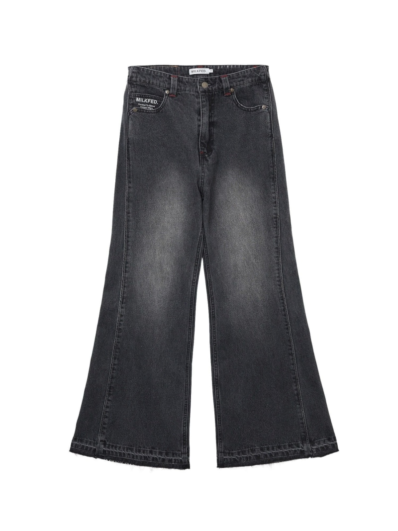 FLARED DENIM PANTS MILKFED. ミルクフェド パンツ その他のパンツ ブラック ネイビー【送料無料】[ Fashion] 10,780円