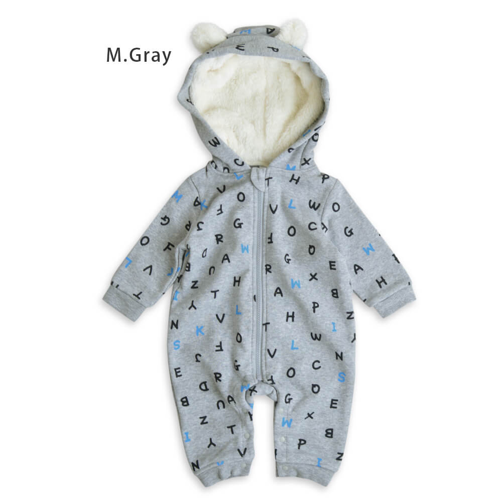 楽天市場 カバーオール ロンパース 裏起毛 秋冬 秋物 冬物 70 80 男の子 男児 ボーイズ ベビー服 子供服 あったか 長袖 フード ロンパス 保育園 英数字 Milkiss