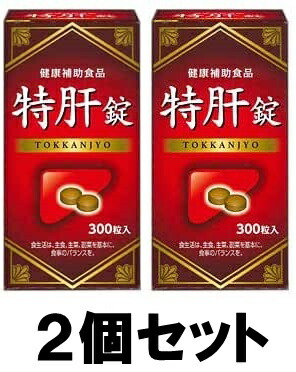 【貨物輸送込み】【2個書き割り】 特肝錠 300粒入 【湧永製薬】