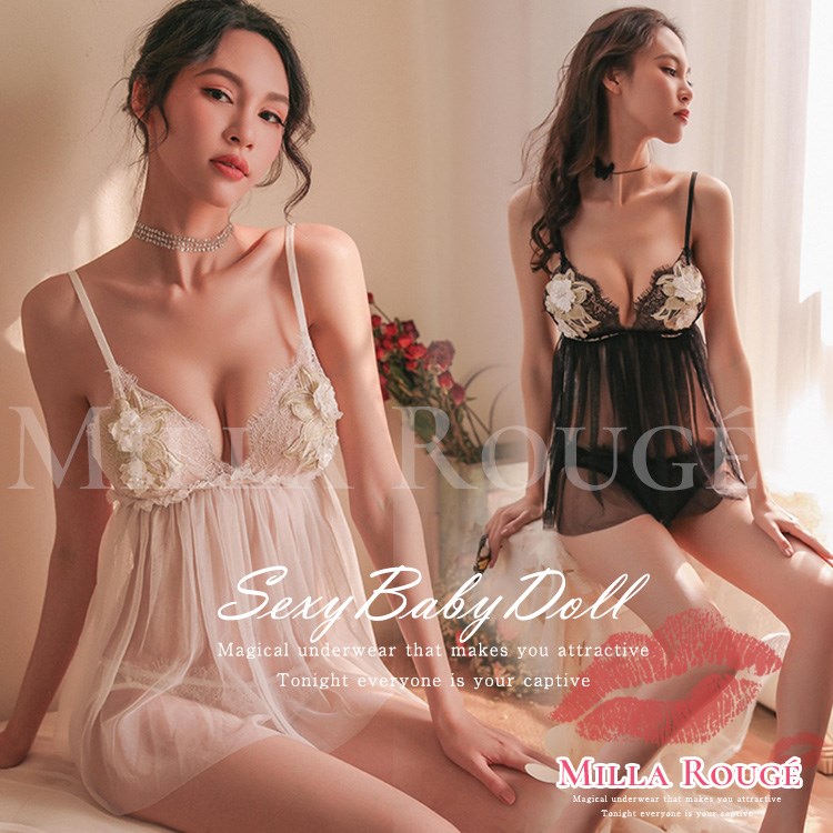 ベビードール セクシーランジェリー ワンピース 下着 Tバック ネグリジェ セクシー キャミソール レディース 部屋着