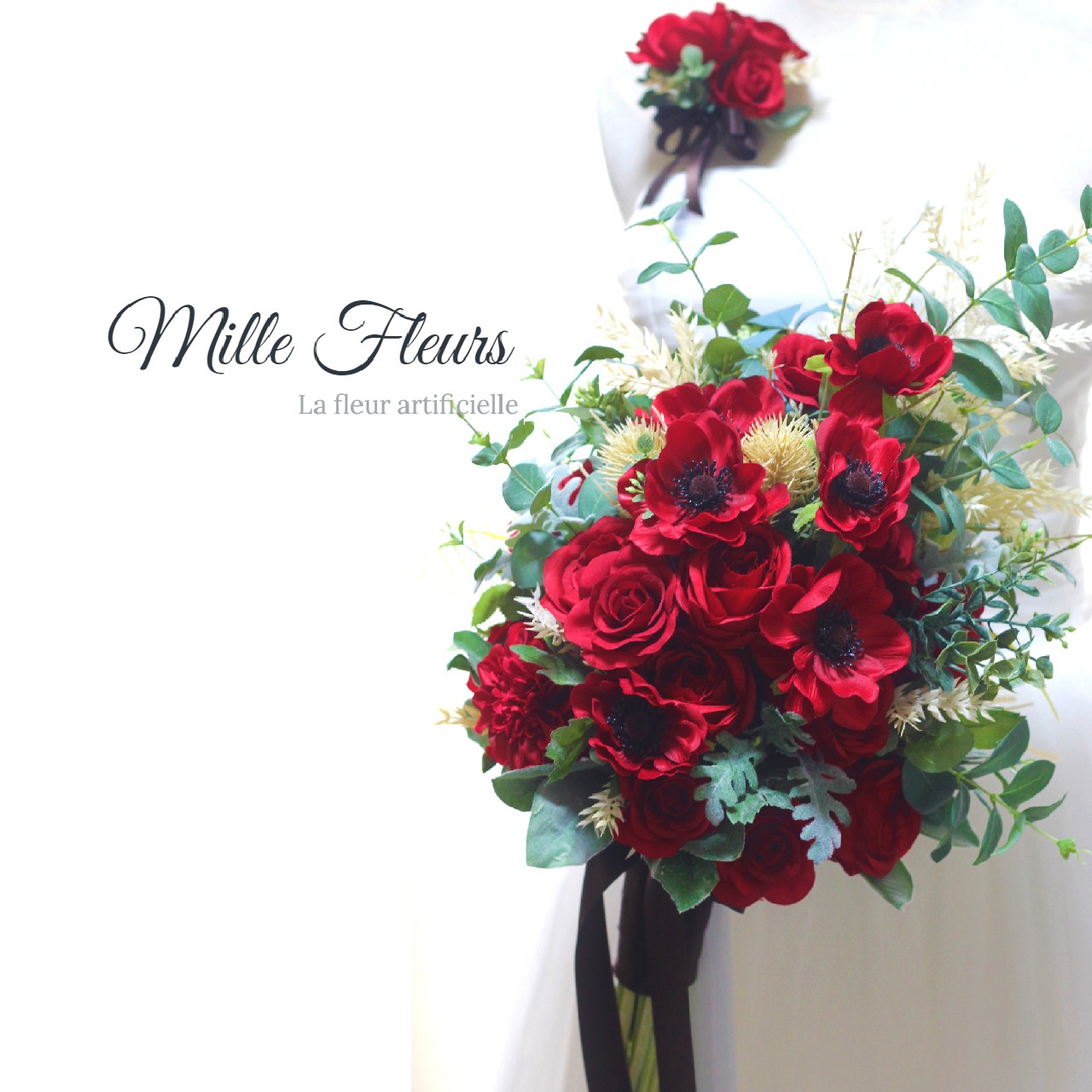 ブートニアご確認ページ オーダーメイドブーケ+ブートニア 【 Mサイズ 】 | *hana_mof*