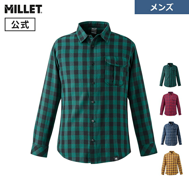 楽天市場】ミレー（Millet）（メンズ）長袖シャツ サーモ チェック
