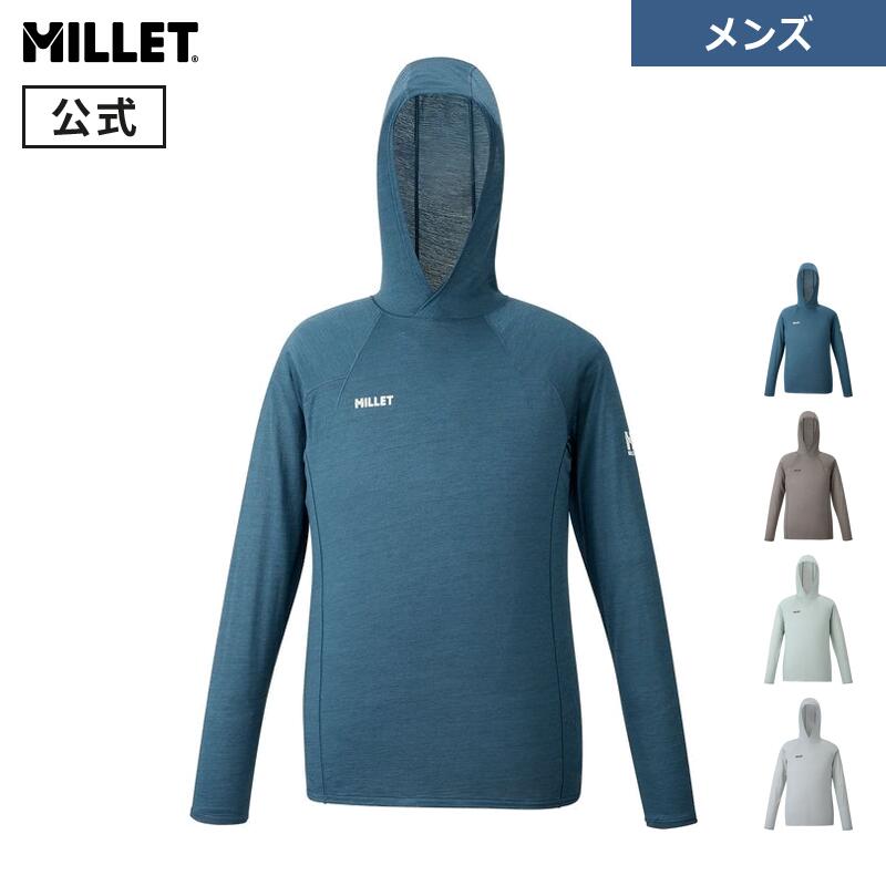 【公式】ミレー(Millet) ウビック ウール フーディ ロングスリーブ MIV02173 メンズ 長袖｜ミレー公式ストア店