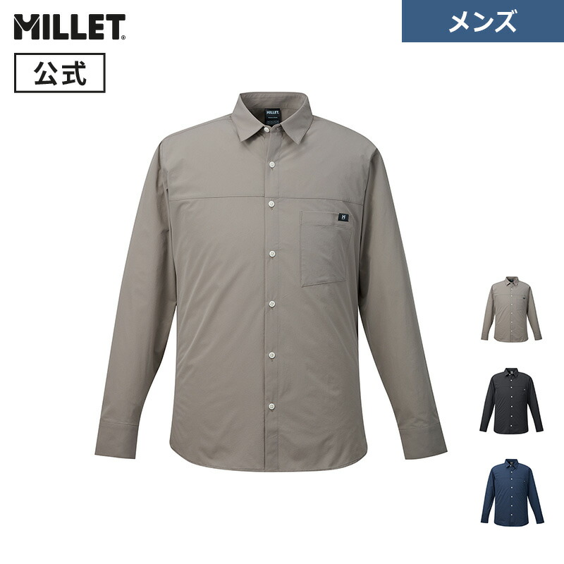 【公式】ミレー(Millet) ドーム ロングスリーブシャツ MIV03240 メンズ