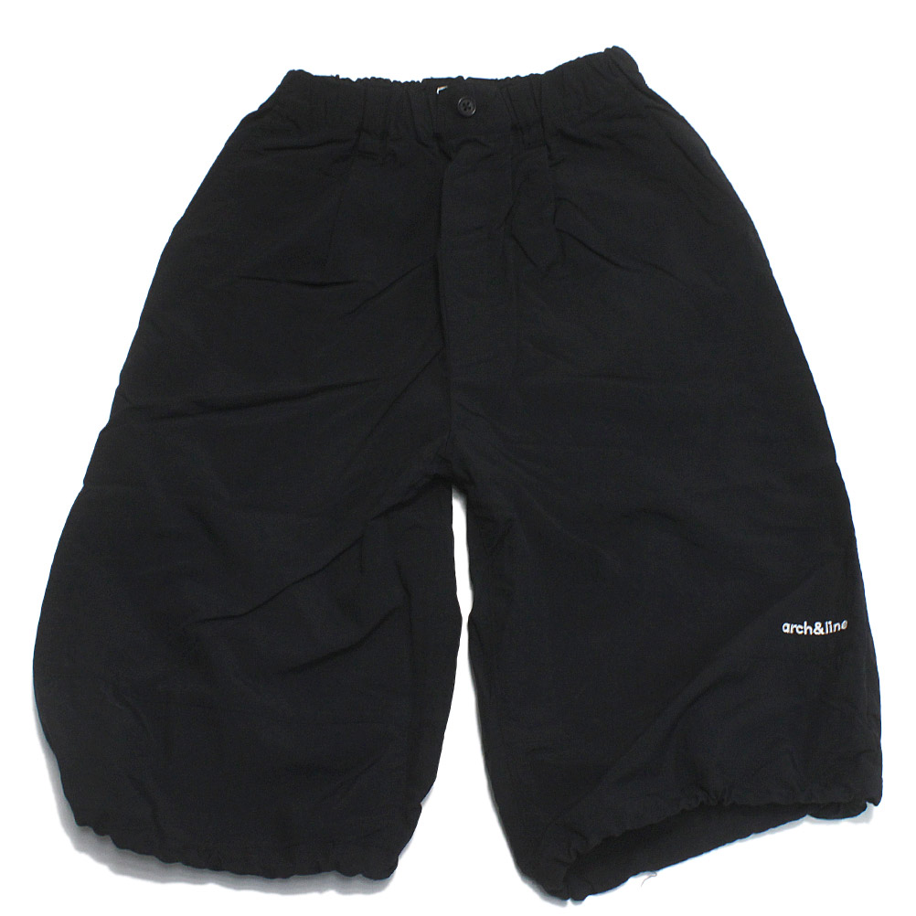 【アーチ＆ライン/ARCH＆LINE/子供服/アーチアンドライン/親子】 UV Re:NYLON クオーターレングス ブラック(19)