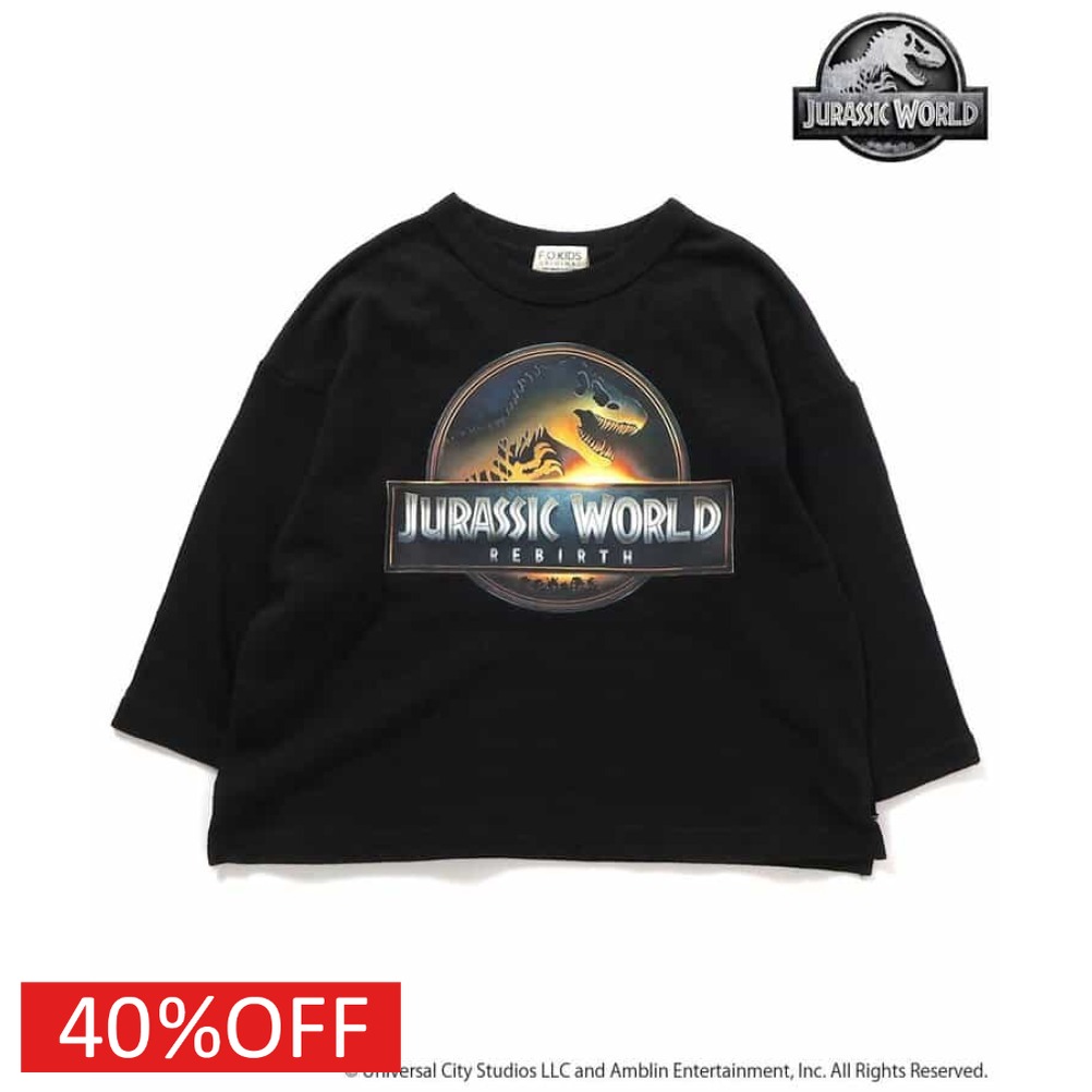 楽天市場】FO【JURASSIC WORLD 長袖 Tシャツ ブラック 100cm 120cm