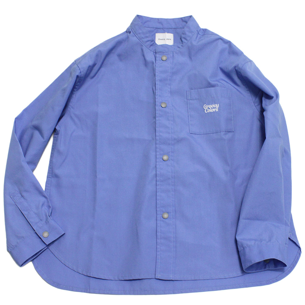 【子供服/グルーヴィーカラーズ/groovy colors/ジュニア/男の子】 ブロードバンドカラーシャツ 14BLブルー 8,140円