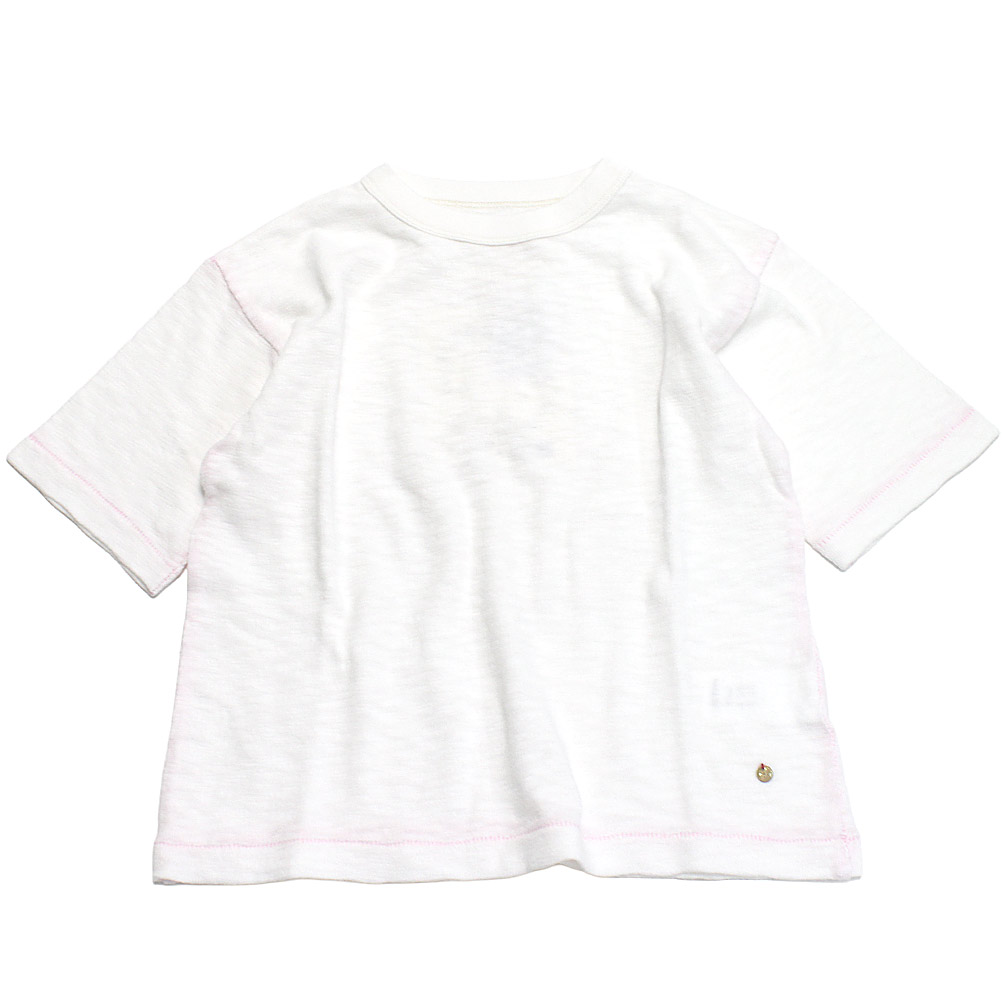 【ゴートゥーハリウッド GO TO HOLLYWOOD/赤ちゃん服/親子】  ガラボウフウ テンジク 中立の TEE 1W白