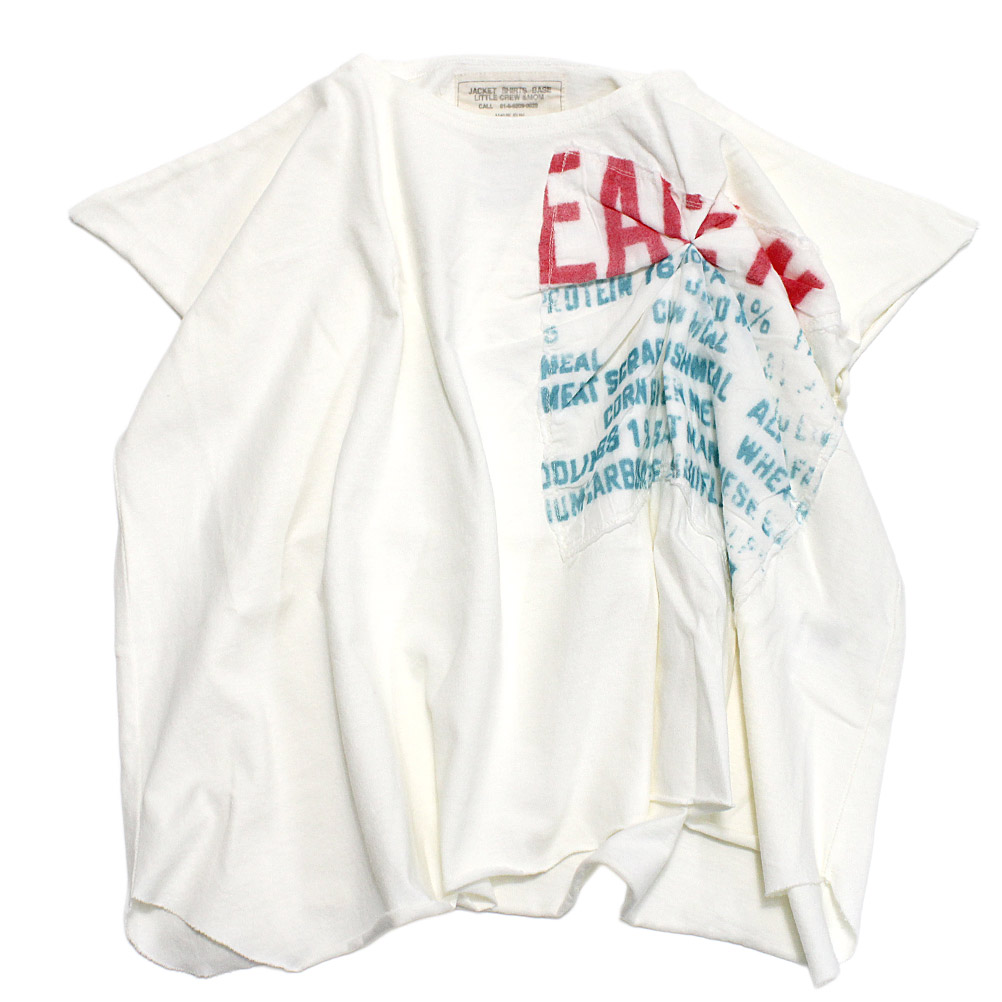 【ゴートゥーハリウッド GO TO HOLLYWOOD/赤ちゃん服/親子】  テンジク ヘンケイ 広広とした TEE 1W白