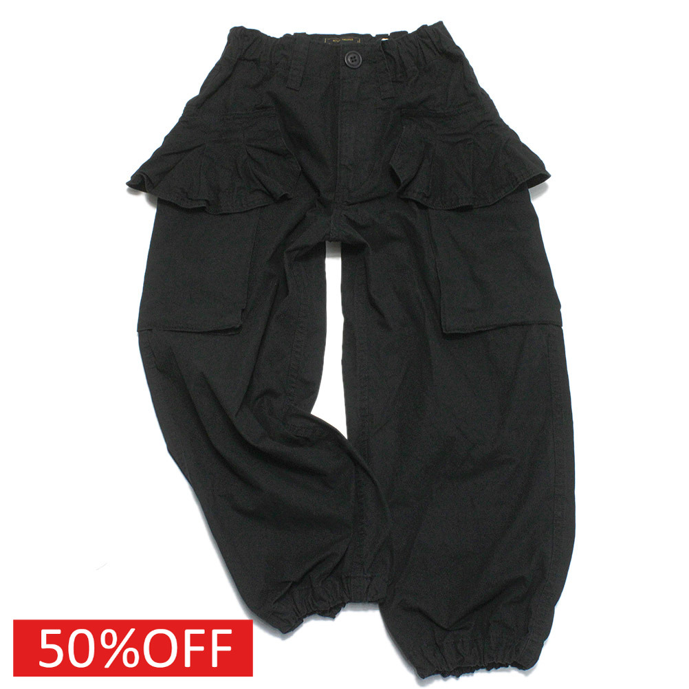 【ゴートゥーハリウッド GO TO HOLLYWOOD/子供服/親子】 セール 【40%OFF】 フリフリ フラップ ウェザー PN 2BK黒｜子供服ミリバール