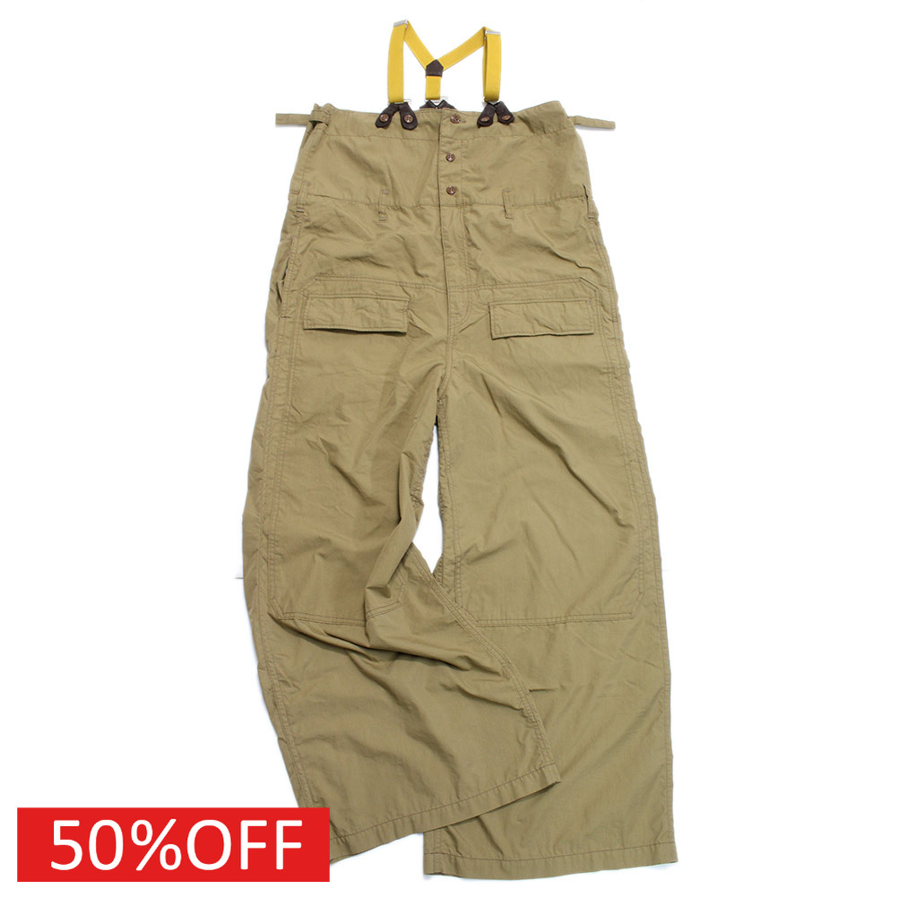 【MARET/マレ/レディース/メンズ/ユニセックス/大人服/オリジナル 】 セール 【50%OFF】 CNウエザーミリタリーハイ＆ローサロペット ベージュ(16)｜子供服ミリバール