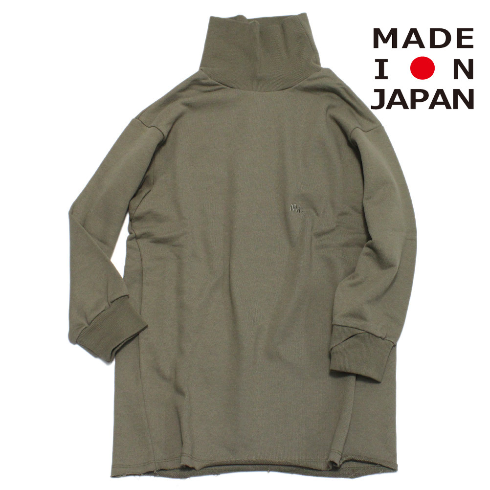 【MOUN TEN./MOUNTEN/マウンテン/子供服/ジュニア】 sweat highneck ドレス(organic cotton) カーキ