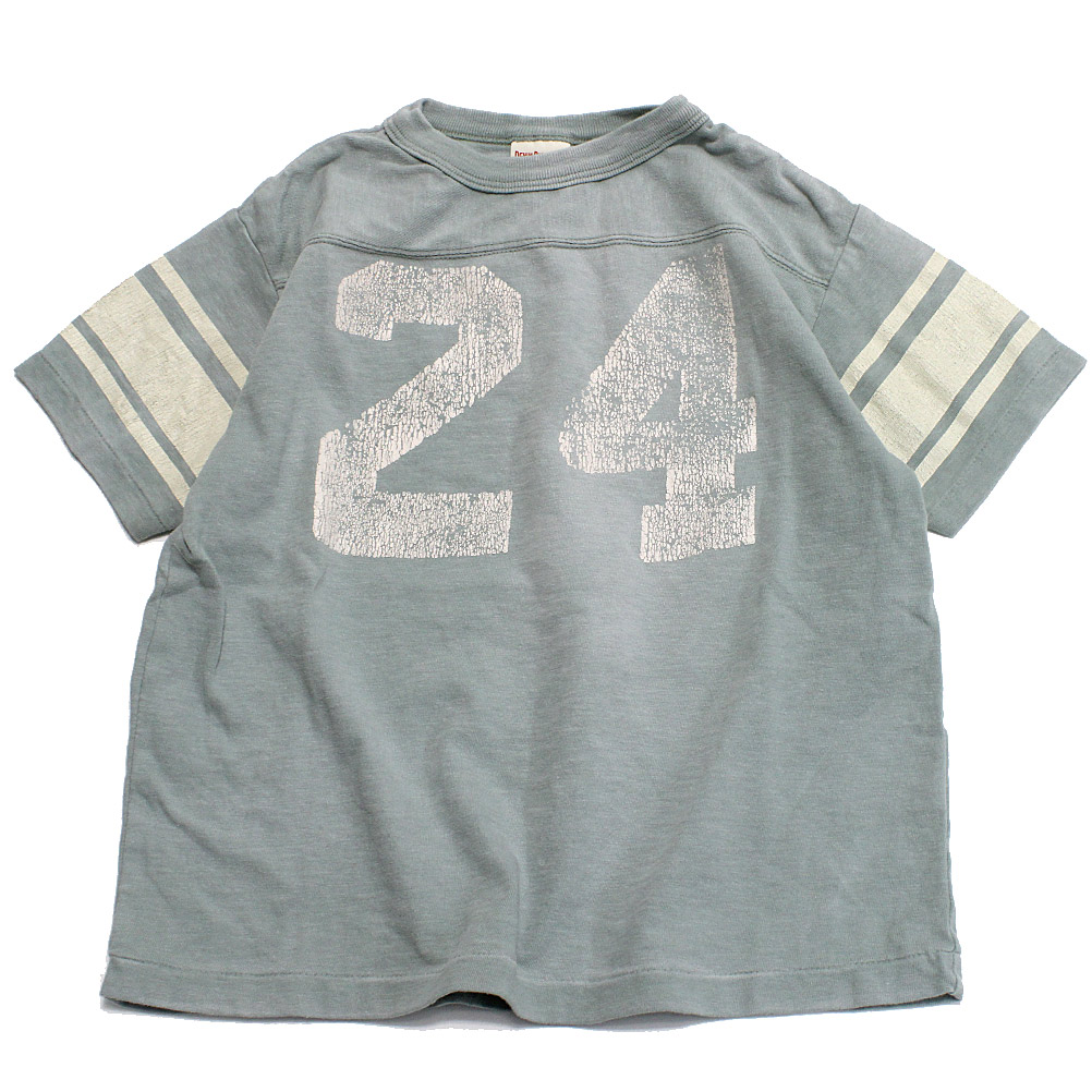 【子供服/デニムダンガリー/DENIM DUNGAREE/親子/デニム＆ダンガリー/DD】  ビンテージテンジク 24 TEE 28LGN淡緑