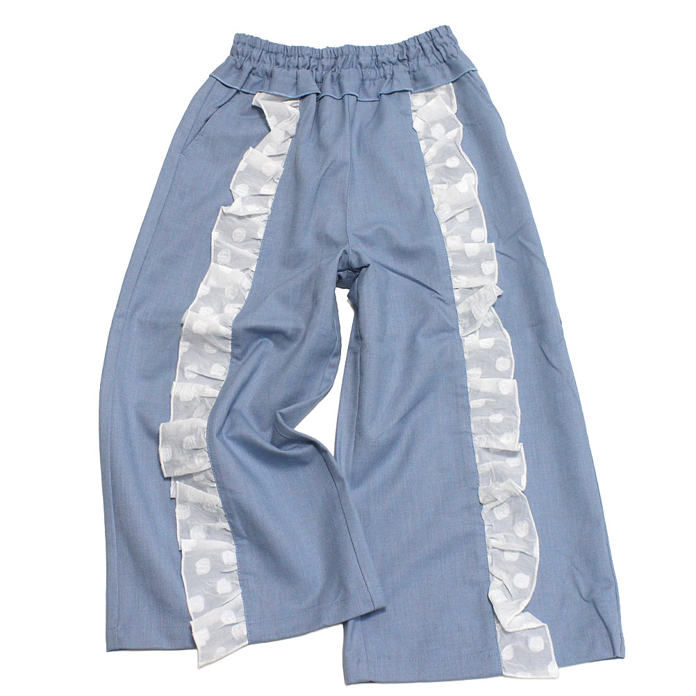 【ユニカ/UNICA/子供服/キッズ/女の子】 フリルワイドパンツ ライトブルー(36) 7,245円