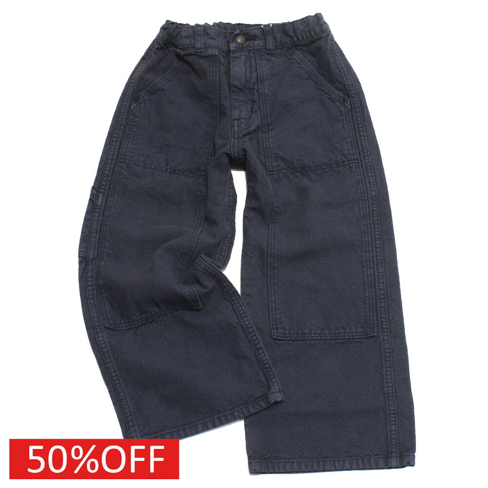 【子供服/デニムダンガリー/DENIM DUNGAREE/親子/デニム＆ダンガリー/DD】 セール 【40%OFF】 ヴィンテージダック PN 24ONVオールドネイビー｜子供服ミリバール