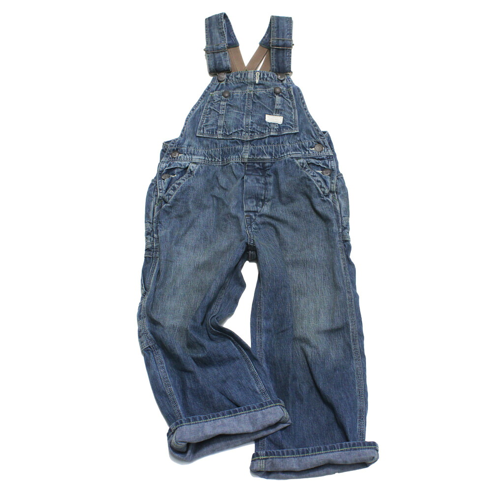 【ちびっ子服/デニムダンガリー/DENIM DUNGAREE/親子/ジーンズ＆ダンガリー/DD】  8OZジーンズ 大層らしい櫂 14BL青碧