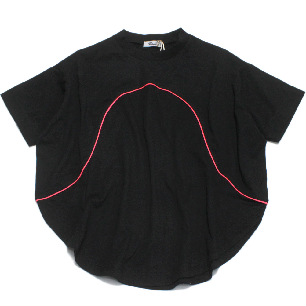 【ユニカ/UNICA/子供服/キッズ/女の子】 まんまるネオンラインTシャツ ブラック(4)
