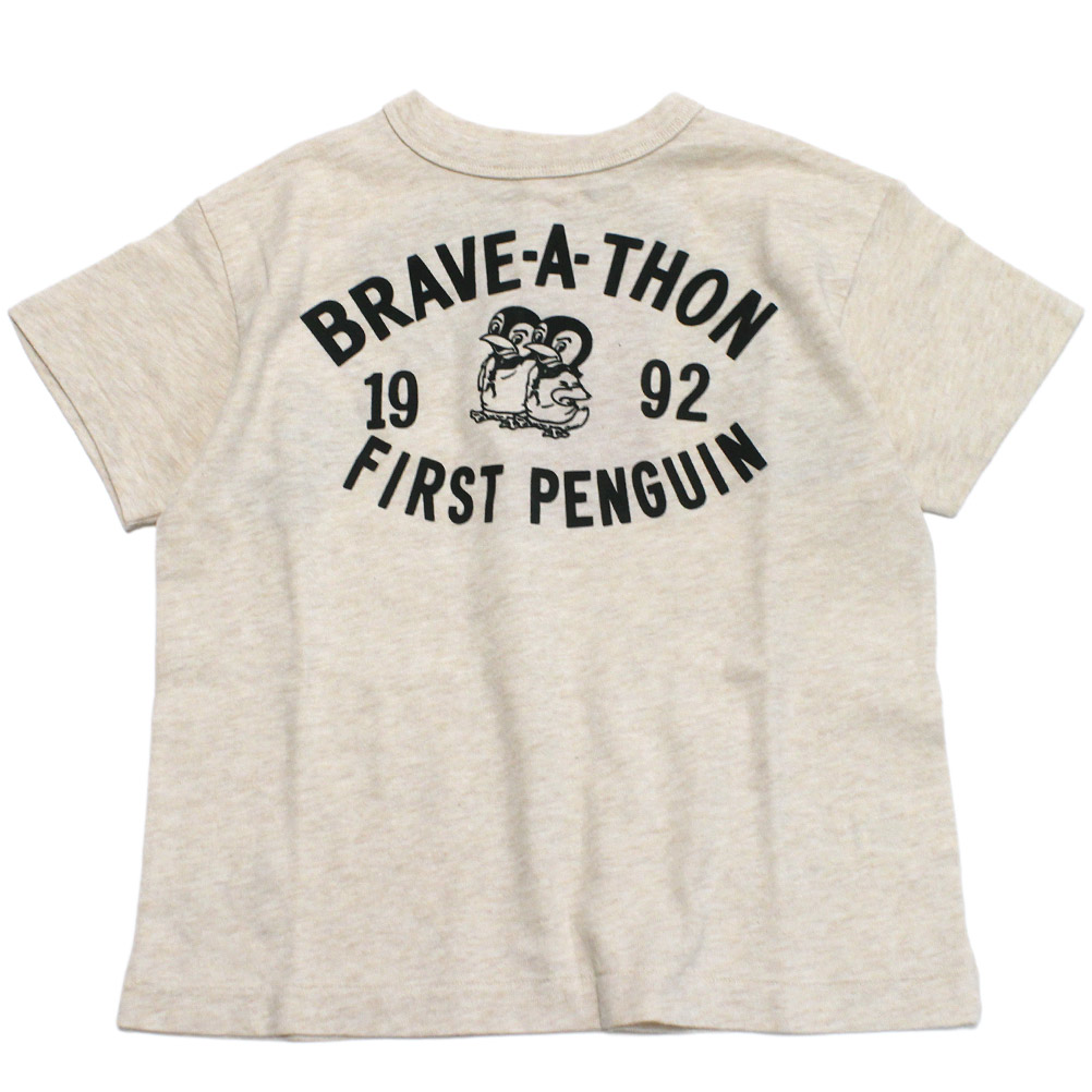 【子供服/デニムダンガリー/DENIM DUNGAREE/親子/デニム＆ダンガリー/DD】  テンジク FIRST PENNIE TEE 11OW生成