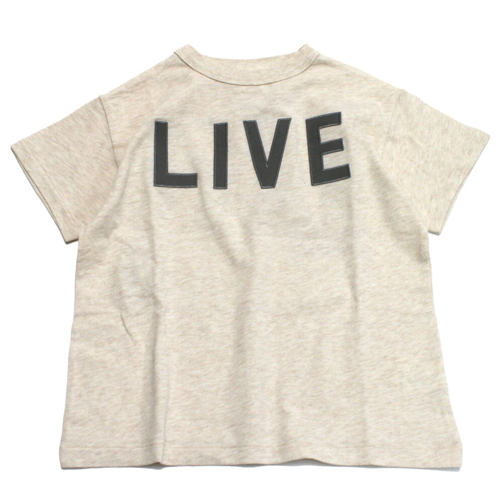 【赤ちゃん服/デニムダンガリー/DENIM DUNGAREE/親子/ジーンズ＆ダンガリー/DD】  テンジク LIVE TEE 11OW生み出すこと