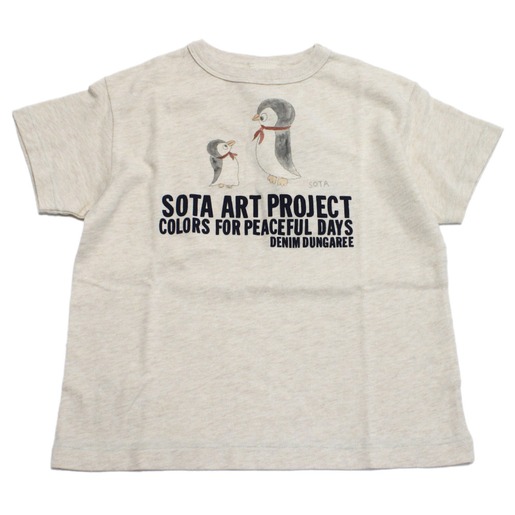 【赤ちゃん服/デニムダンガリー/DENIM DUNGAREE/親子/ジーンズ＆ダンガリー/DD】  テンジク PENGUIN SOTA ART TEE 11OW生み出すこと