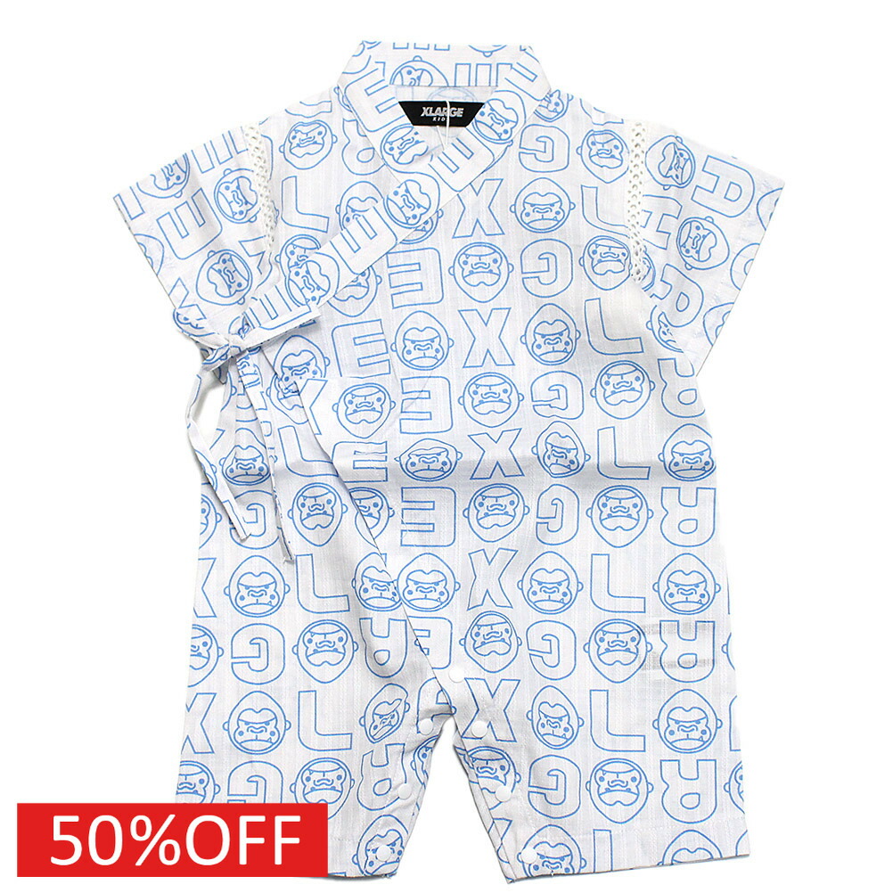 新品未使用 M100cm~110cm エクストララージキッズ 甚平 OGゴリラ XLARGE KIDS エクストララージ キッズ XLARGE KIDS OGゴリラ