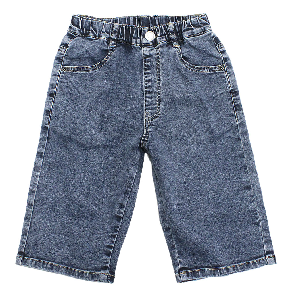 【L.COPECK/キッズ/ジュニア子ども服/エルコペック/170cm】 冷感デニム加工ハーフ ブリーチ(10)画像