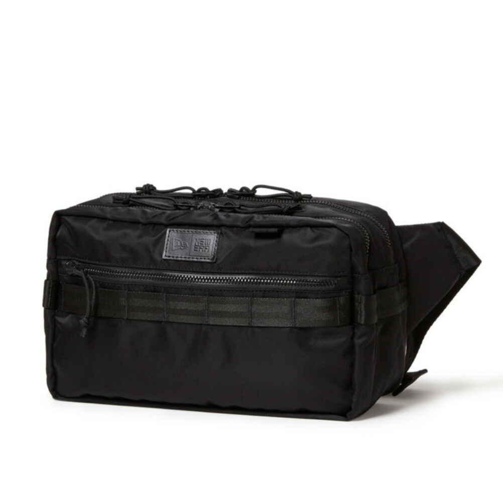 【New Era メンズ キャップ 帽子 ニューエラ】 NYLON SQUARE WAIST BAG(7L) ブラック