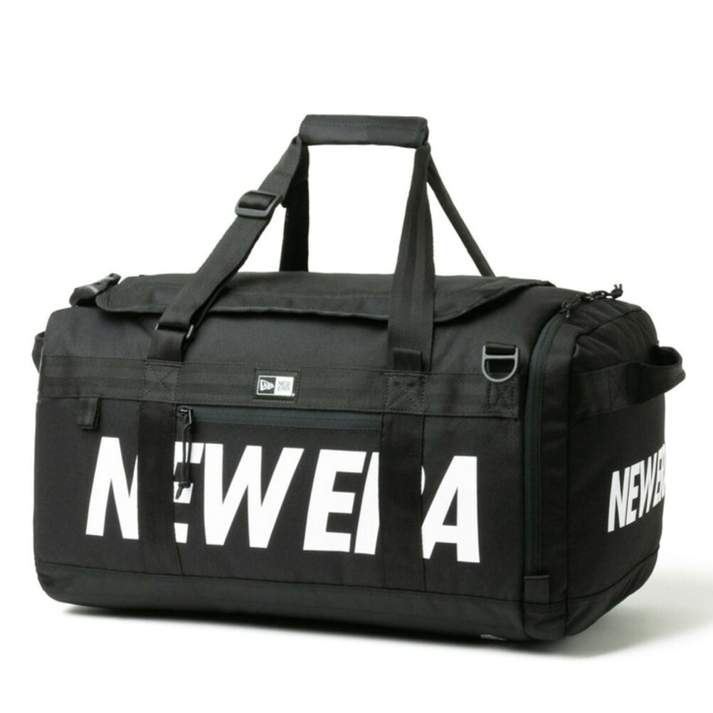 【New Era メンズ キャップ 帽子 ニューエラ】 CLUB DUFFLE BAG BLK NELOGO(50L) ブラック