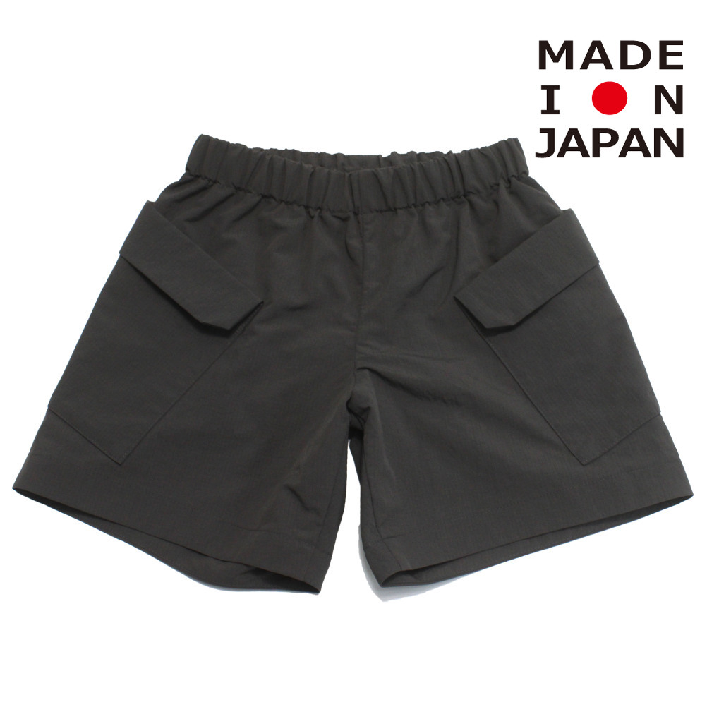 【MOUN TEN./MOUNTEN/マウンテン/子供服/ジュニア】 big pocket ショーツ チャコール