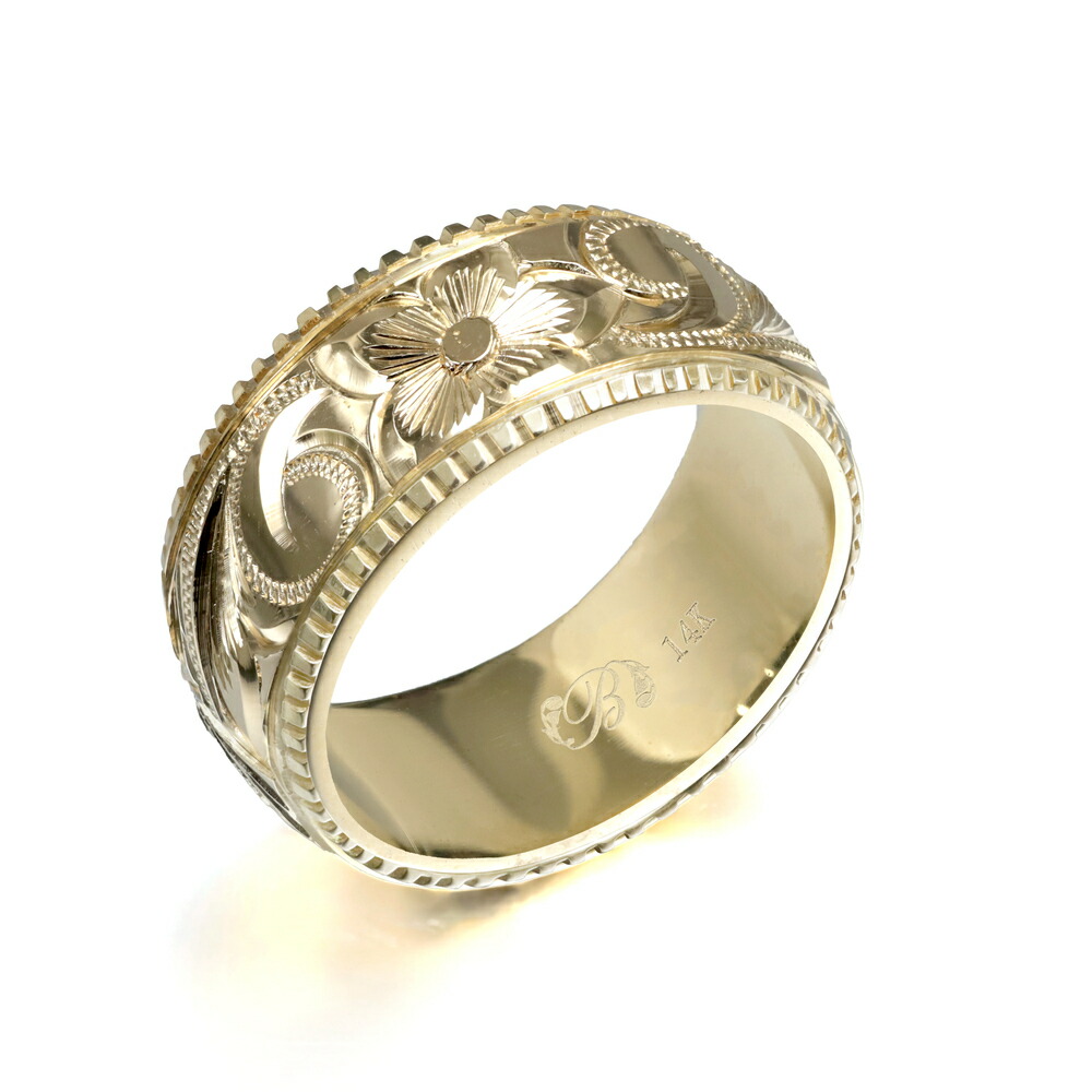 楽天市場】ハワイアンジュエリー オーダーメイド リング 幅8mm 厚み2mm