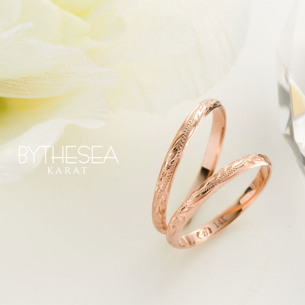 ハワイアン宝飾品 環 極印無料 1サイズ 15号 幅2mm 深味1 1mm K14ローズゴールド 配り物マッチ可 有料 送料無料 指環 ピンキーリング 花車 細身 眇たるサイズ メンズ レディース 送料無料 祝する平均太陽日 御降誕日 引出で物 チャイム By The Sea バイザシー