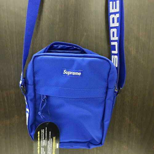 blue supreme shoulder bag