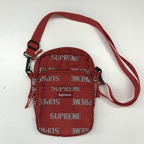 reflective supreme shoulder bag