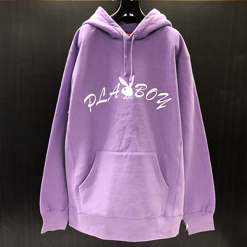 supreme playboy hoodie purple