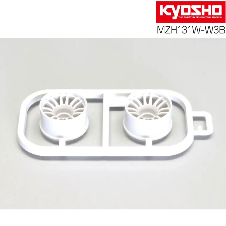 マルチホイール2 ワイド オフセット 3.0 ホワイト RE30 2本入 KYOSHO 京商 MINI-Z ミニッツ MZH131W-W3B メール便画像