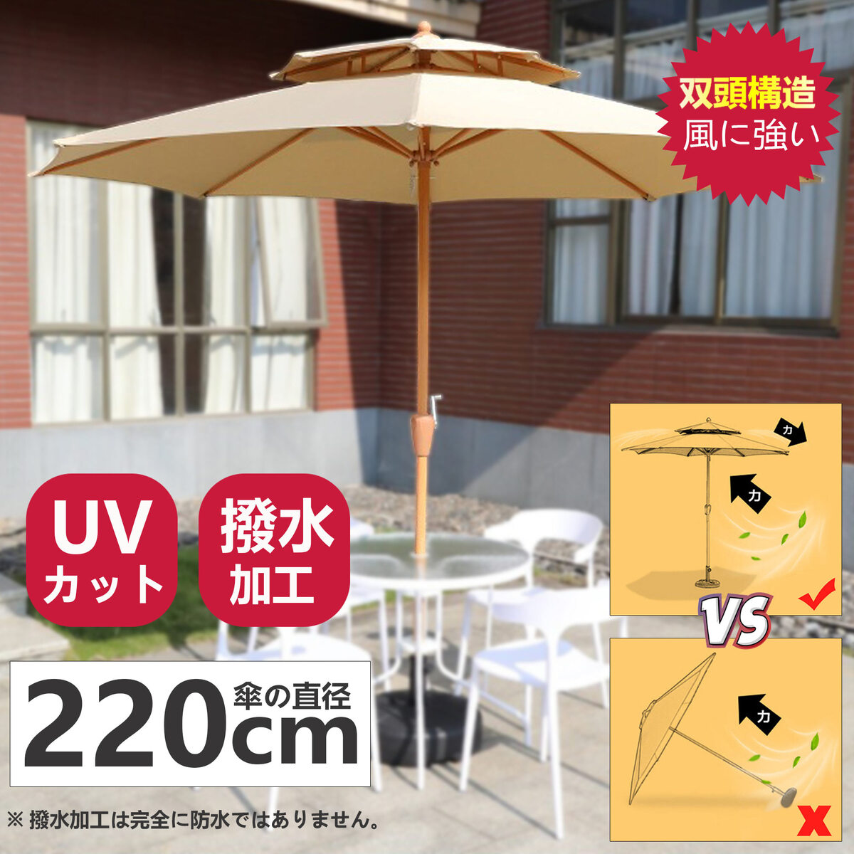 庭園日がさ 日がさ 風に揺るぎない 大型 220珊 手持ち部分開閉 軽銀製 広広とした日がさ UV撥ねのける 撥水工業 折り畳み 軽さ ハンギングパラソル ビーチパラソル 庭 中庭 回廊 開けはなし喫茶店 庭園