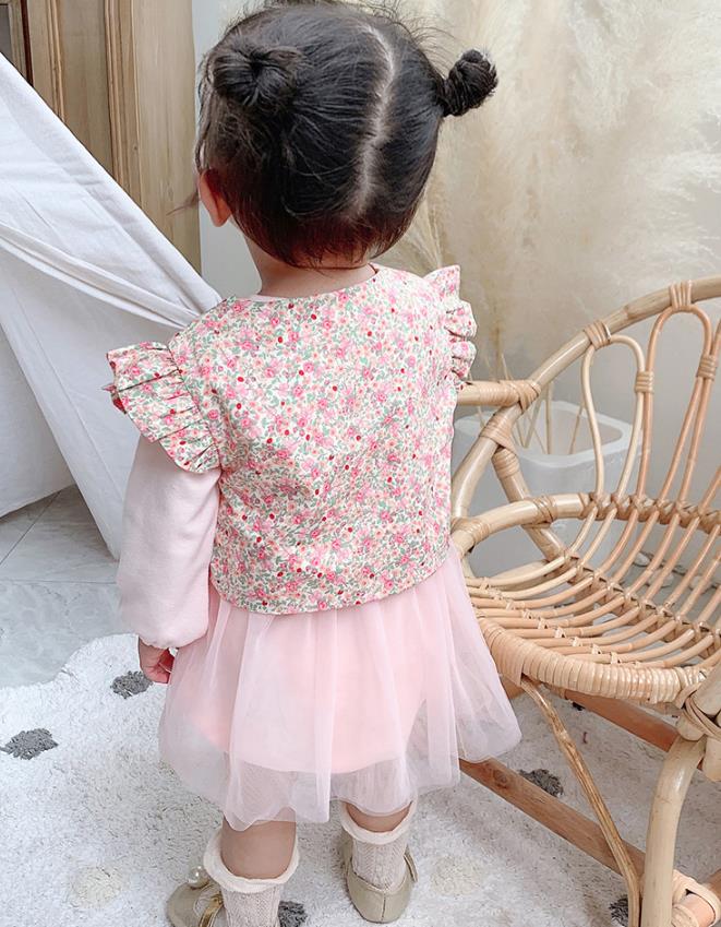 楽天市場 送料無料59 66 73 80 90 長袖 ロンパース ベスト 女の子 ベビースーツ フォーマル 女の子スーツ 子供服 ベビーフォーマル カバーオール ロンパース 新生児 幼児 結婚式 七五三 卒園式 入園式 出産祝い 記念日 撮影 カバーオール ロンパース ストライプ 花柄