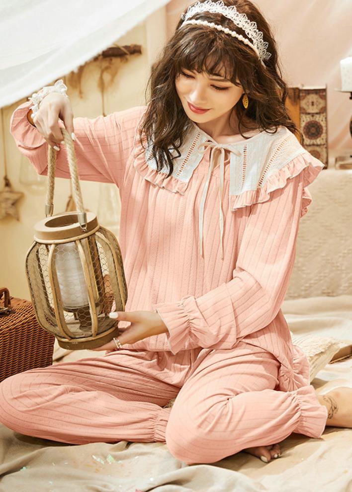 楽天市場 秋新作 長袖 ２点セット お姫様 宮廷風 パジャマ レディース コットン 部屋着 ルームウェア 姫系 可愛い 快適 寝巻き レディース ふわふわ Woop Woop First Store