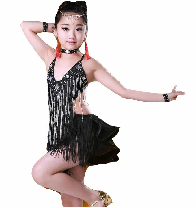 人気ブランド 楽天市場 1 130 140 150 160 子供 ワンピース 腕飾り ラテンダンス衣装 フリンジ スパンコール クラーデション コスチューム キッズ 女の子 社交ダンス ダンス服 ストレッチ 舞台風 Woop Woop First Store 現金特価 Www
