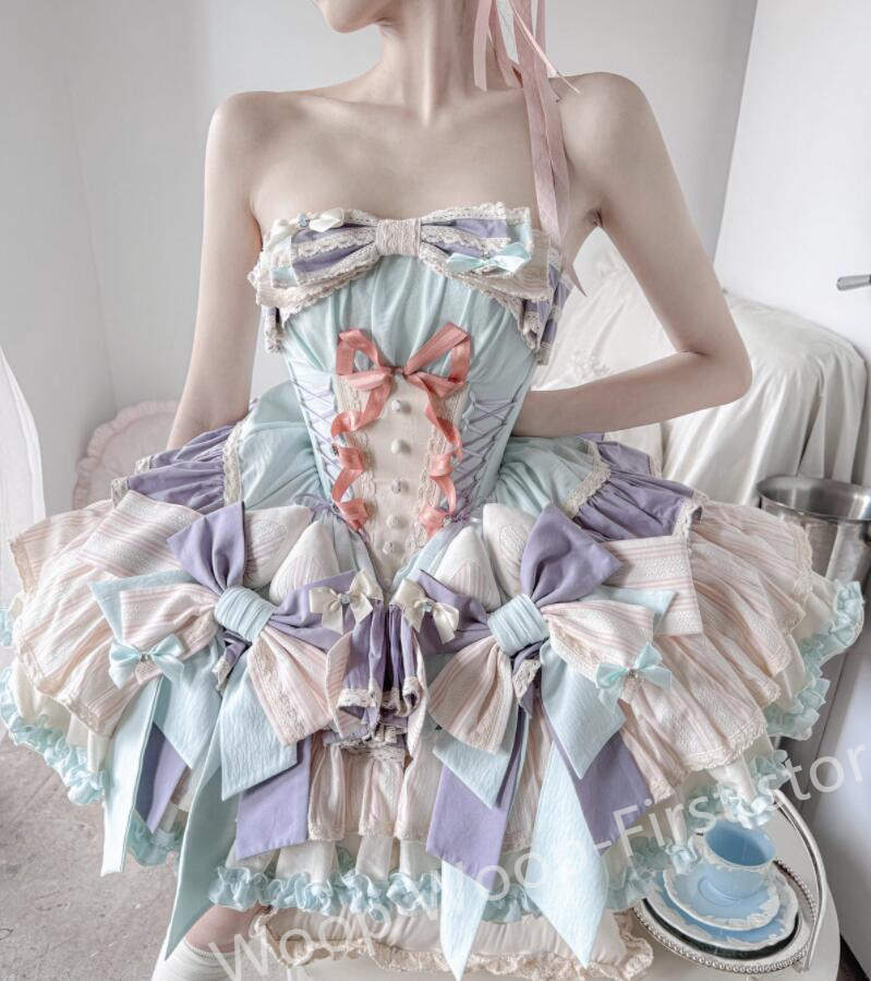 LOLITA ロリータ ゴスロリ コスプレ  御手伝いさん服 御召しもの  文物祭 翰林院祭 御召しもの  仮面舞踏会 ハロウィン  おすすめ 好いたらしい 長袖 御召しもの 日常 活動写真 一こま 花嫁御寮 御召しもの 新販 円光ウィーン op 衣装  ふわふわスコート