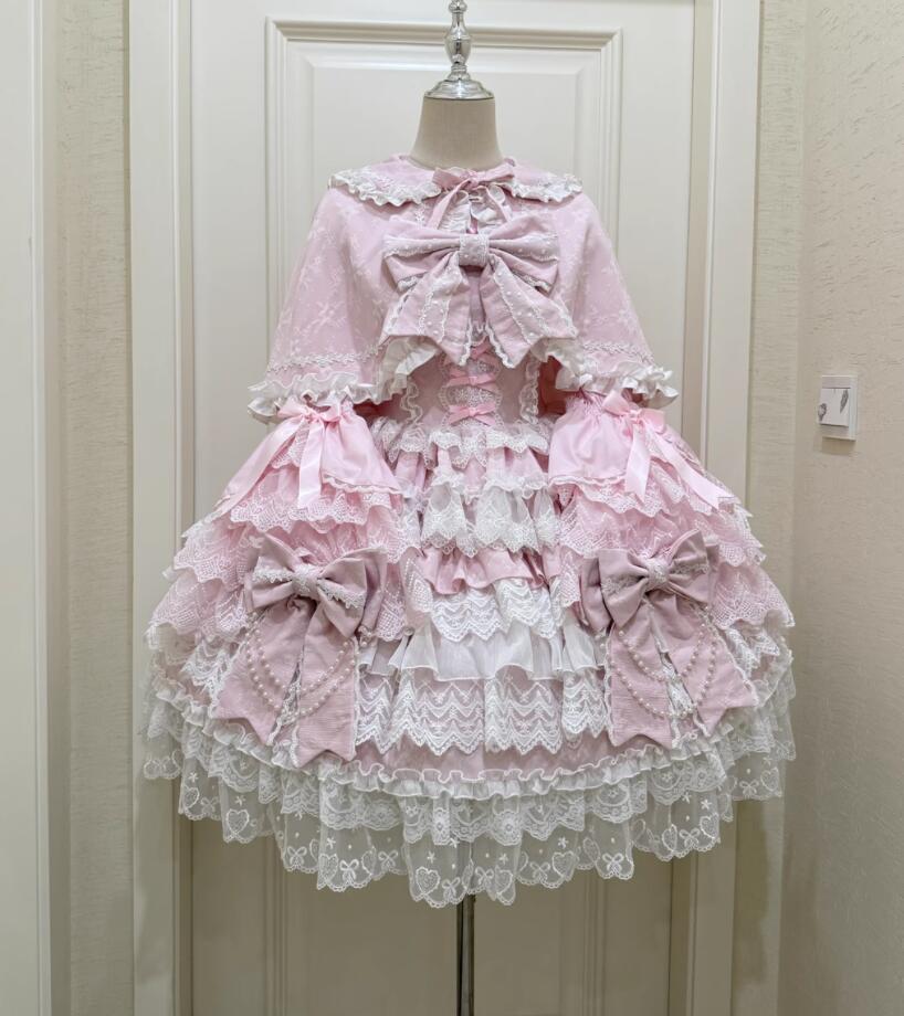 LOLITA ロリータ //お手伝いさん服/衣裳 JSK OP ゴスロリ コスプレ  お手伝いさん服 御召しもの  文明祭 翰林院祭 御召しもの  仮面舞踏会 ハロウィン  おすすめ 好いたらしい  日常 活動写真 一こま お嫁さん 御召しもの 日暈ウィーン あやつり人形御召しもの ティアードスカート バレー 日暈ウィーン Halloween