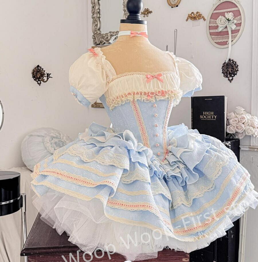 LOLITA ロリータ ゴスロリ 上着＋スカート/上下セット/コスプレ メイド服 コスチューム 文化祭 学園祭 衣装 仮装 ハロウィン おすすめ 可愛い 長袖 ドレス　日常　写真　舞台　花嫁　洋服　新販　ハロウィーン　op　ワンピース ふわふわスカート