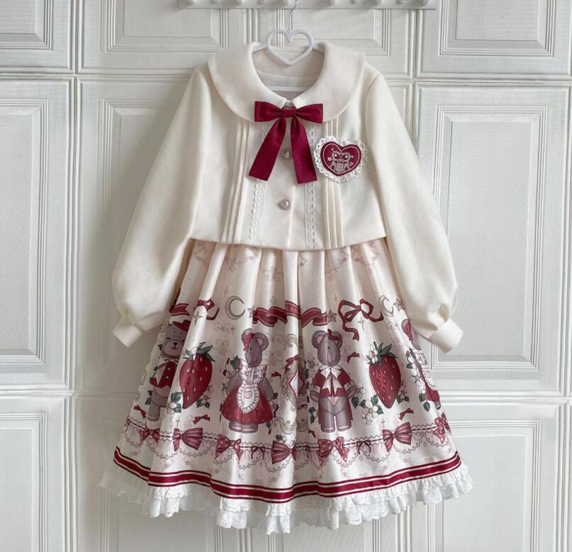 LOLITA ロリータ /冬秋用/2点仕掛ける//衣装 JSK OP ゴスロリ コスプレ  御手伝いさん服 御召しもの  培養祭 翰林院祭 御召しもの  仮面舞踏会 ハロウィン  おすすめ 好いたらしい  日常 第八芸術 一こま 花嫁御寮 御召しものあやつり人形御召しもの ティアードスカート バレー 円光ウィーン Halloween