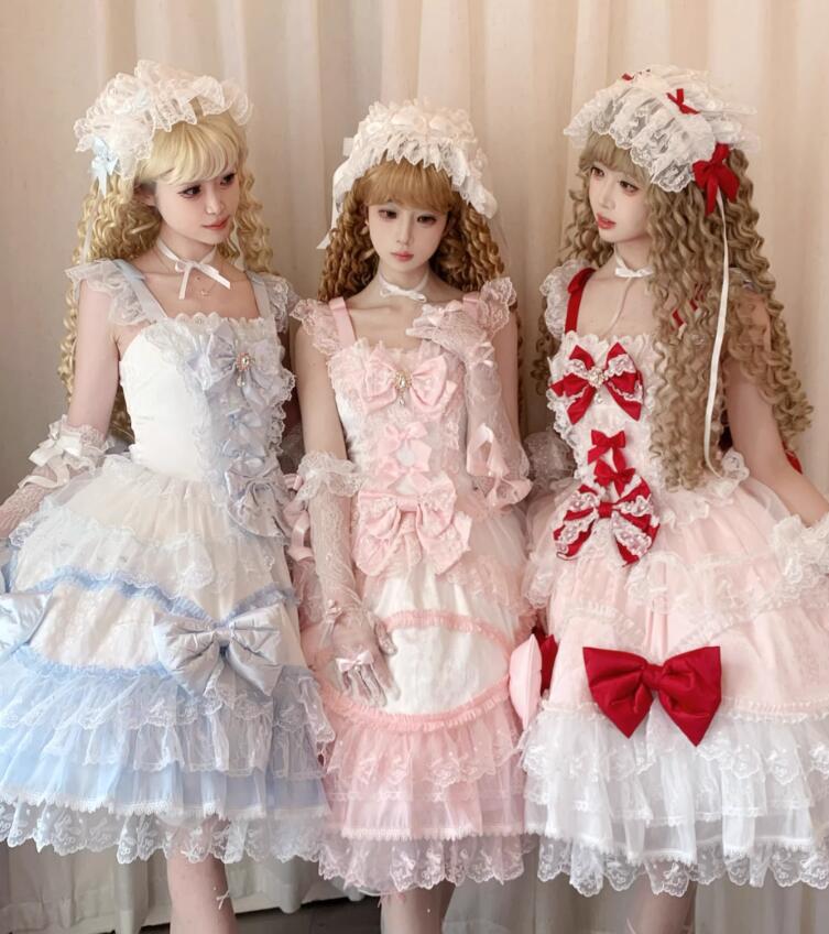新販売！ポイント10倍！LOLITA ロリータ ゴスロリ コスプレ ワンピース　メイド服 コスチューム 文化祭 学園祭 衣装 仮装 おすすめ 可愛い ドレス　日常　写真　舞台　花嫁　洋服　新販　ハロウィーン　op　カラースカート　コスプレ　アニメ仮装　姫様ドレス　JSK