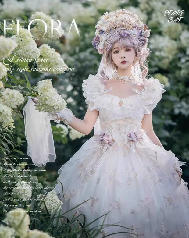 新販売！LOLITA　花神ドレス ロリータ ゴスロリ コスプレ ワンピース　メイド服 コスチューム 文化祭 学園祭 衣装 仮装 おすすめ 可愛い ドレス　日常　写真　舞台　花嫁　洋服　新販　ハロウィーン　op　カラースカート　コスプレ　アニメ仮装　姫様ドレス　JSK