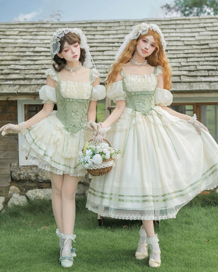 2026新品入荷/LOLITA ロリータ /短袖/メイド服/ワンピース　JSK OP ゴスロリ コスプレ コスチューム 文化祭 学園祭 衣装 仮装 ハロウィン おすすめ 可愛い 日常　写真　舞台　花嫁　洋服人形ドレス ティアードスカート バレエ　ハロウィーン Halloween｜Woop　Woop-First　store