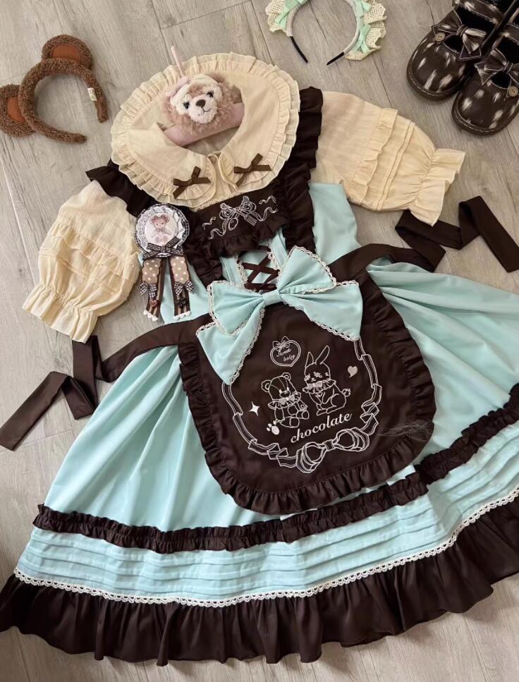 楽天市場】ロリィタジャンパースカート グレーブルー クラシック