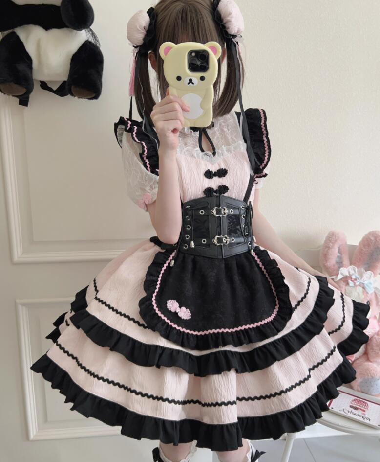 LOLITA ロリータ /ワンピース/op/jsk　ゴスロリ コスプレ メイド服 コスチューム 文化祭 学園祭 衣装 仮装 ハロウィン おすすめ 可愛い 長袖 ドレス　日常　写真　舞台　花嫁　洋服　ハロウィーン｜Woop　Woop-First　store