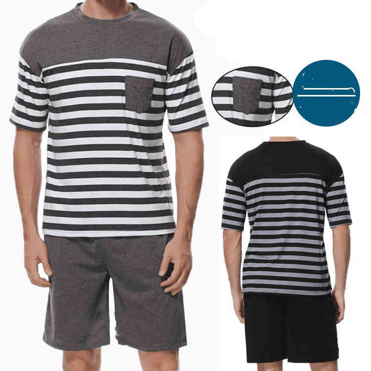 市場 上下セット 半袖 夏物 メンズ パジャマ セットアップ