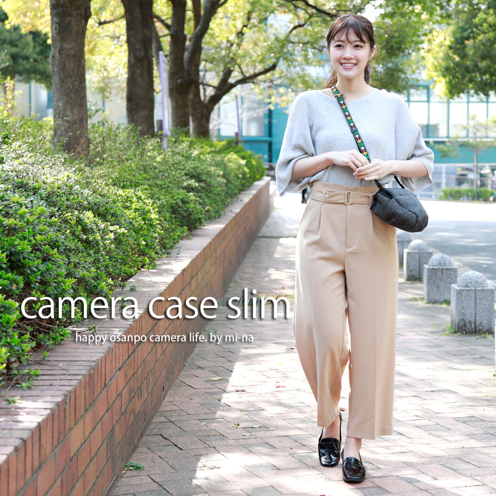 楽天市場 カメラケース Camera Case カメラカバー Mi Na ミーナ おしゃれ かわいい 女子 一眼レフ ミラーレス カメラのお洋服 スリム プロテジェ ブラックミックス 撥水加工 ミーナ